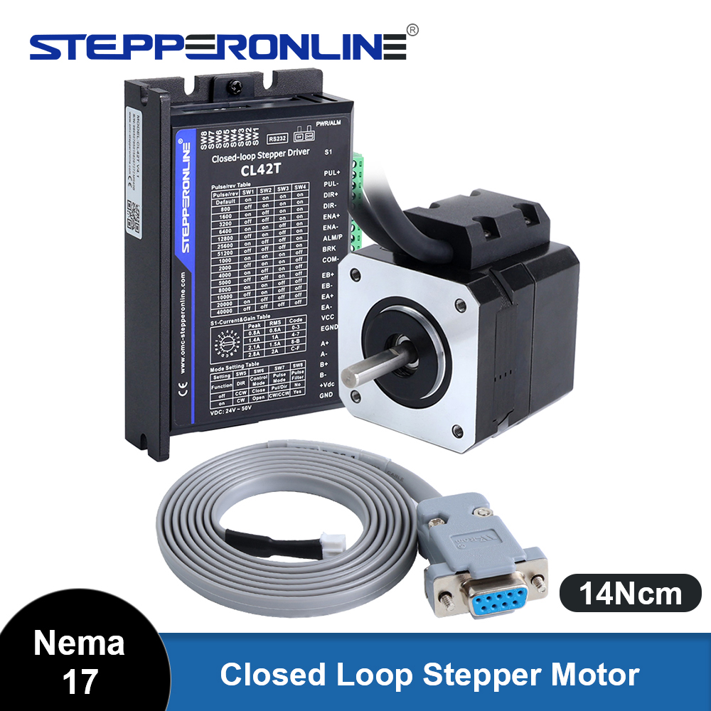 Closed Loop Stepper Motor Nema 17 - STEPPERONLINE Nema 17 Schrittmotortreiber-Kit mit geschlossenem